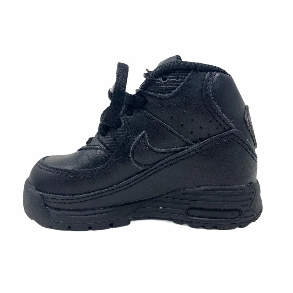 Nike Little Air Max 90 TD Sneaker Boot Shoes Black (317217-004) Toddler Size 5c